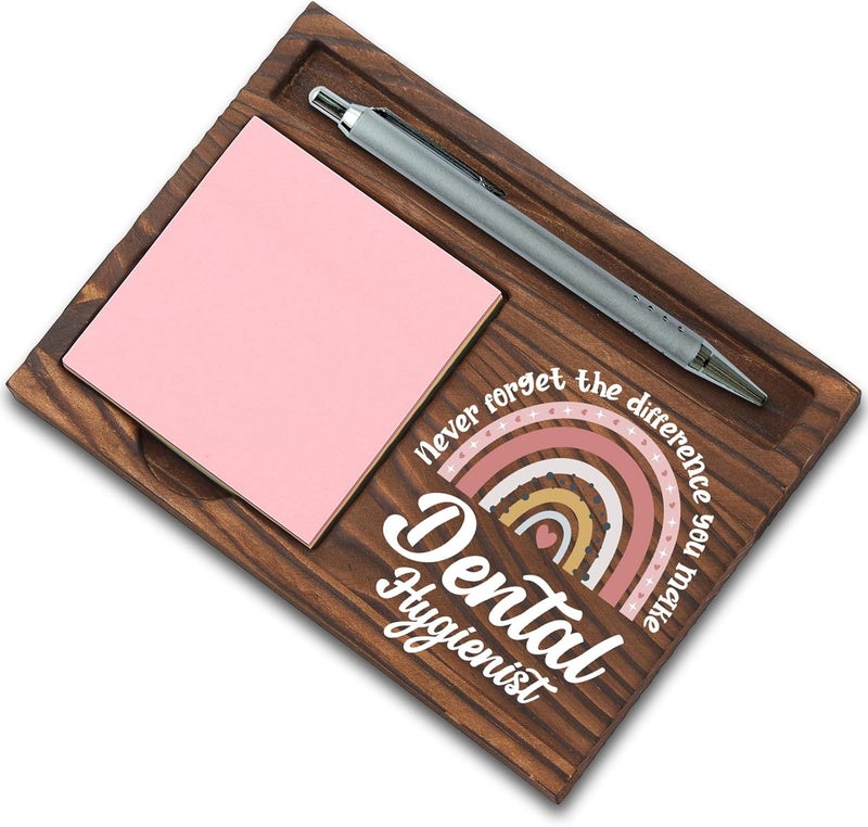 SunyJone Dental Hygienist Gifts, Thank You Appreciation Gifts for Dental Hygienist Week Graduation Birthday Christmas Office Desk Self-Stick Note Pad Holders SBB9 - Image 1